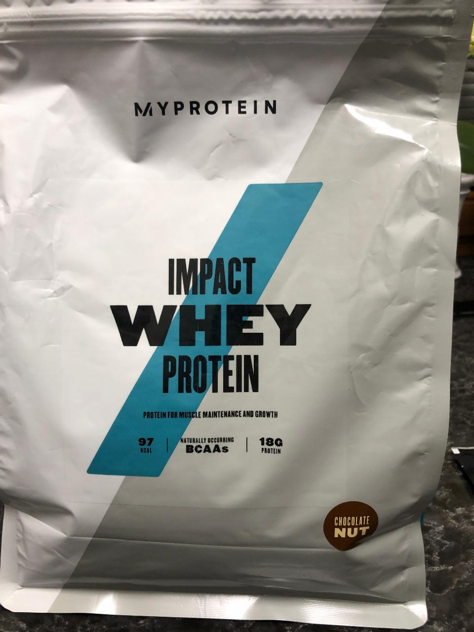 Zdjęcia - Impact Whey protein Chocolate Nut Flavour MyProtein
