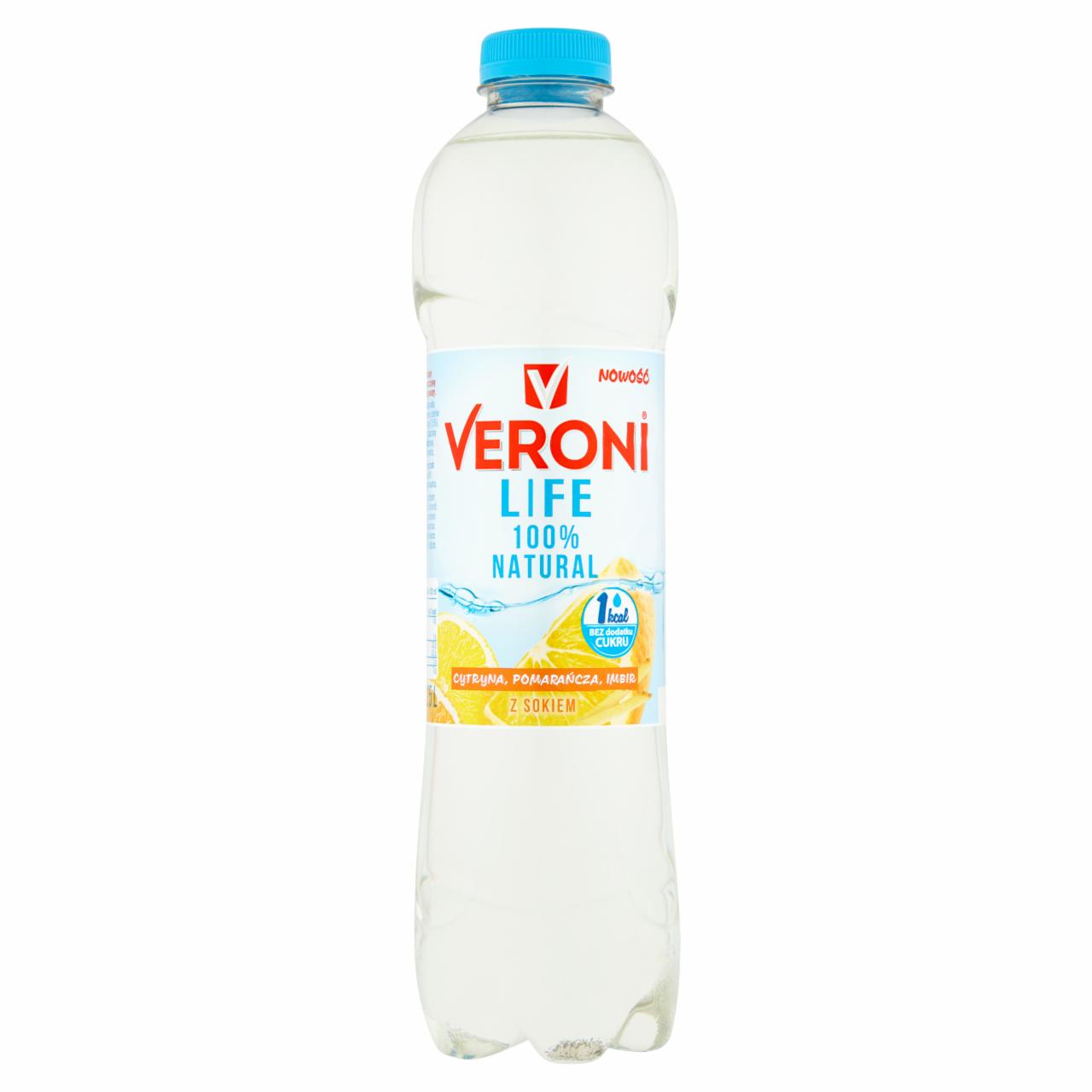 Zdjęcia - Veroni Life Napój niegazowany cytryna pomarańcza imbir 1,25 l