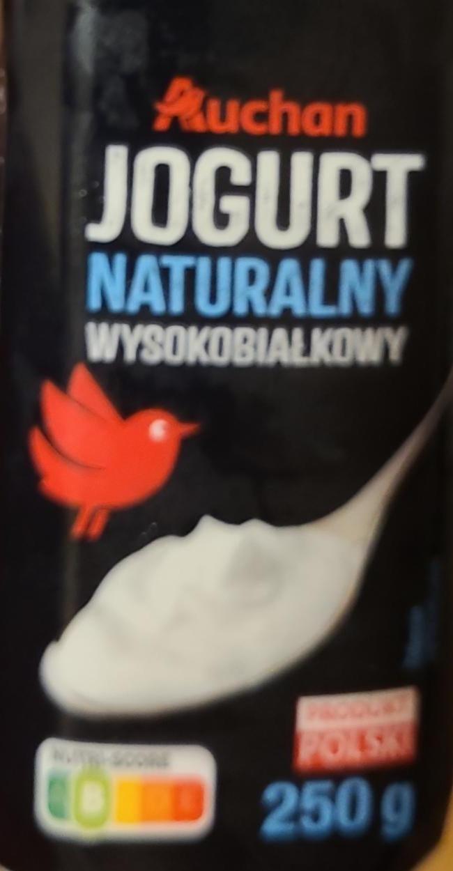 Zdjęcia - Jogurt naturalny wysokobiałkowy Auchan