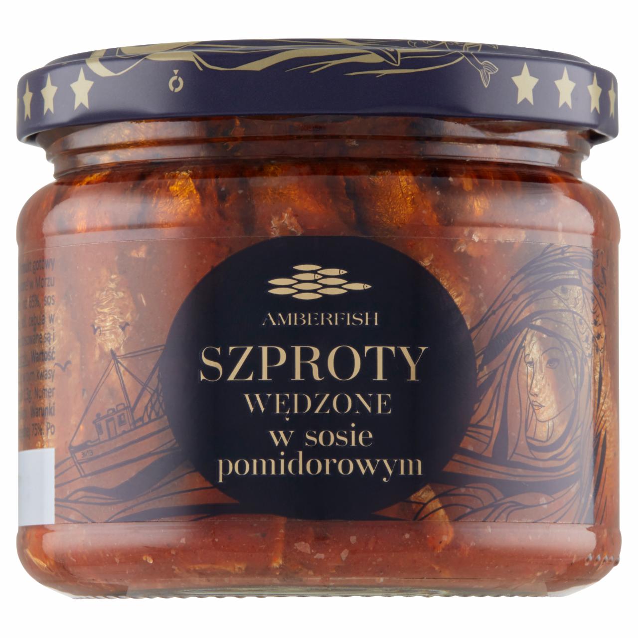 Zdjęcia - Amberfish Szproty wędzone w sosie pomidorowym 280 g