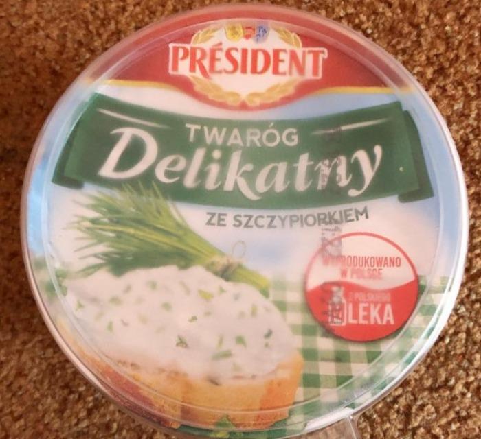 Zdjęcia - Twaróg delikatny ze szczypiorkiem Président