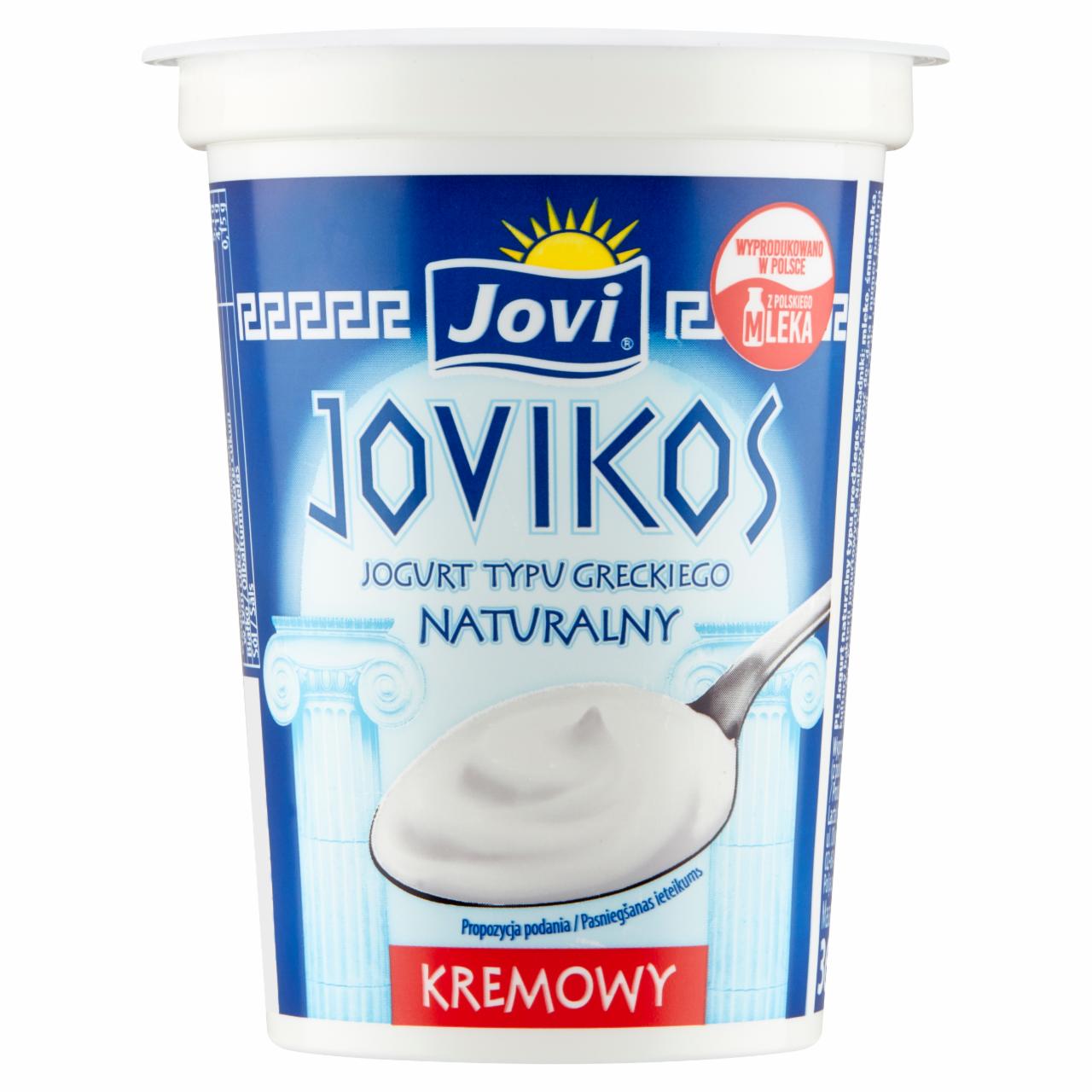 Zdjęcia - Jovi Jovikos Jogurt typu greckiego naturalny kremowy 360 g