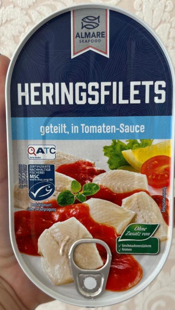 Zdjęcia - Heringsfilets geteilt, in Tomaten-Sauce Almare Seafood