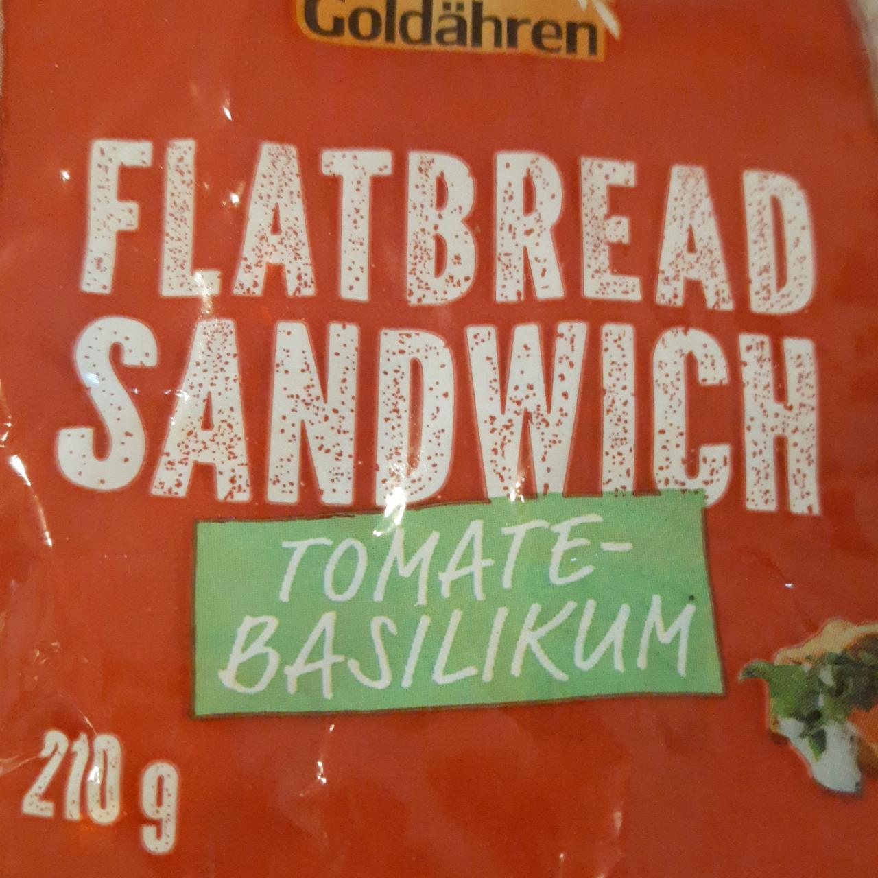 Zdjęcia - Flatbread Sandwich Tomate Basilikum Goldähren