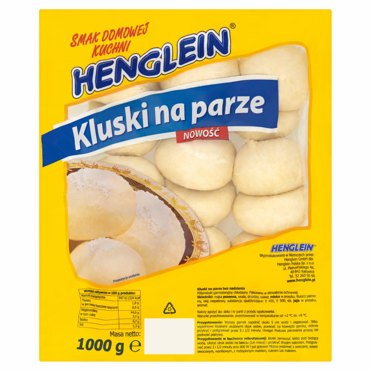 Zdjęcia - Henglein Kluski na parze 1000 g