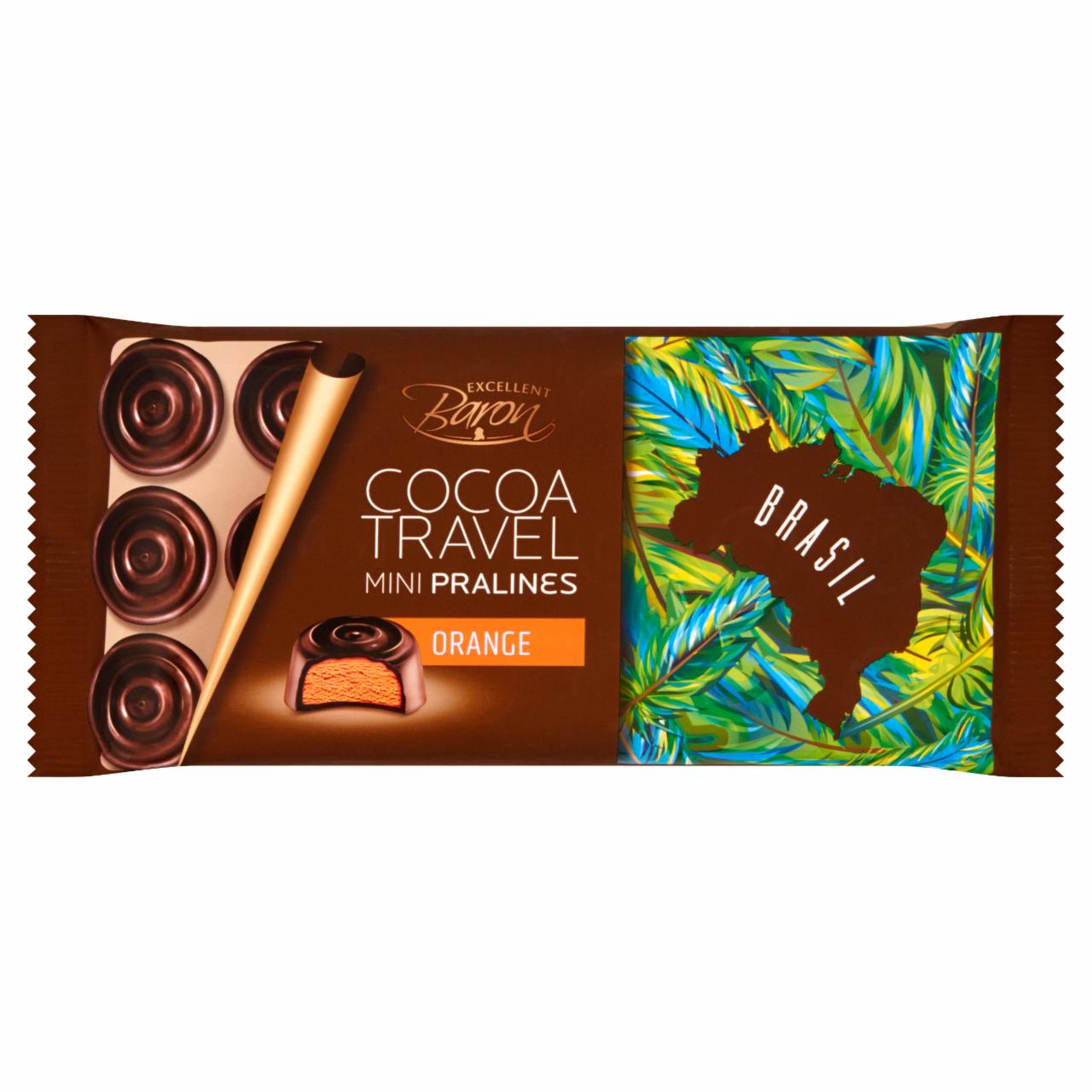 Zdjęcia - Excellent Baron Cocoa Travel Brasil Czekolada z nadzieniem o smaku pomarańczowym 100 g