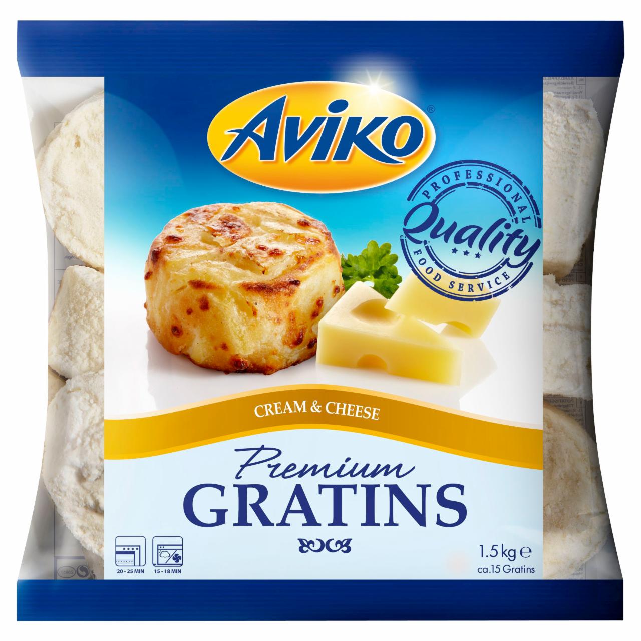 Zdjęcia - Aviko Premium Gratiny ziemniaczane z serem ementaler i śmietanką 1,5 kg