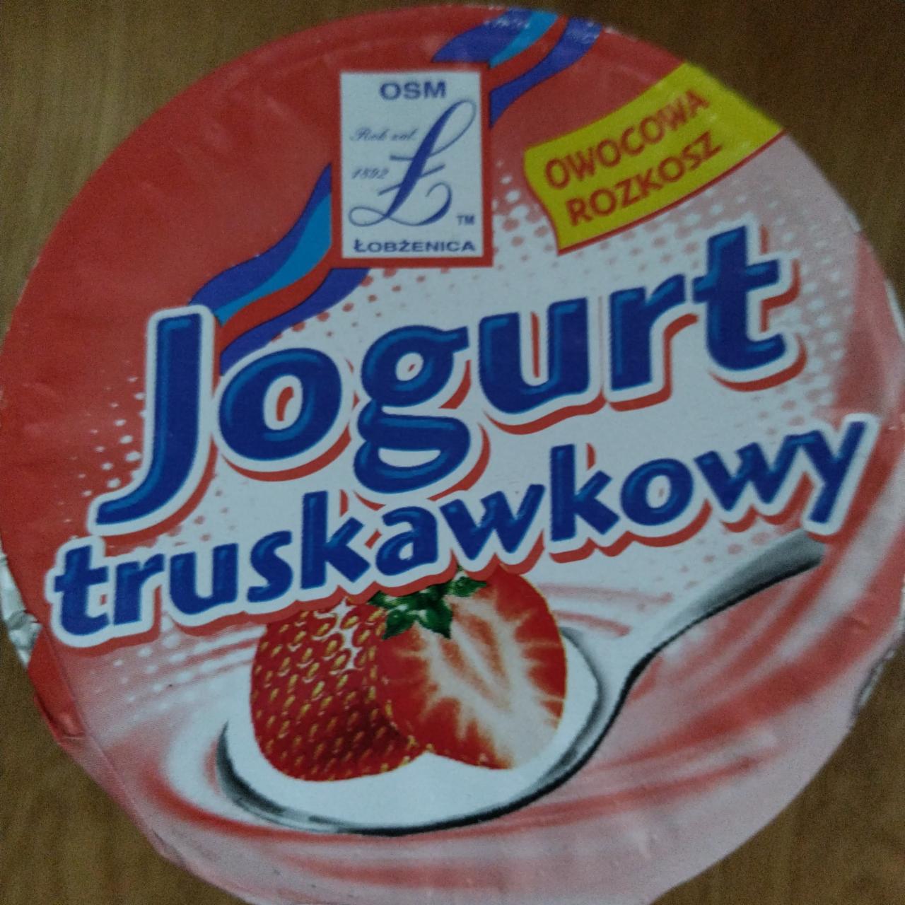 Zdjęcia - Jogurt truskawkowy łobżenica