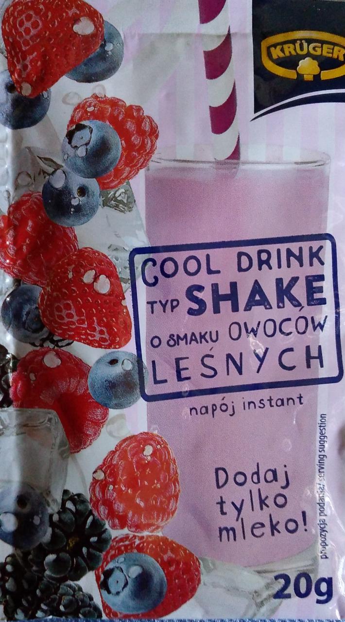 Zdjęcia - Kruger Cool Drink Shake o smaku owoców leśnych Napój mleczny instant Saszetki