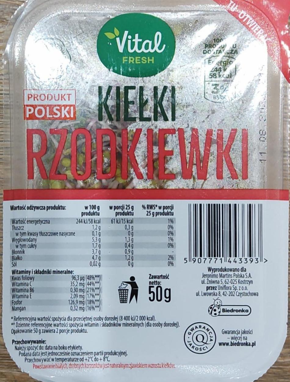 Zdjęcia - Kiełki rzodkiewki Vital Fresh