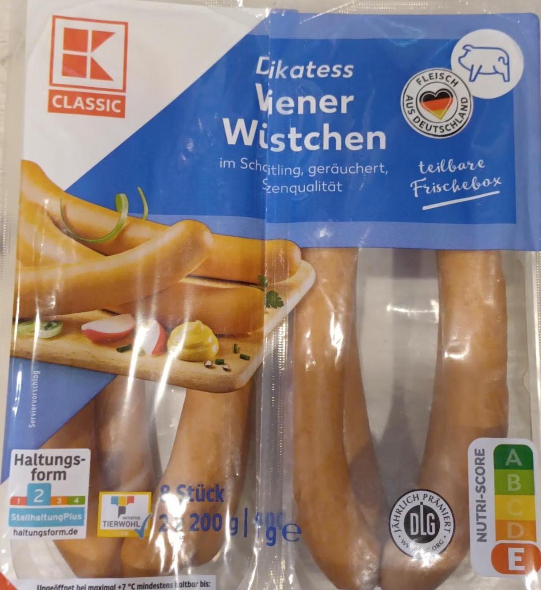 Zdjęcia - Delikatess Wiener Würstchen K-Classic
