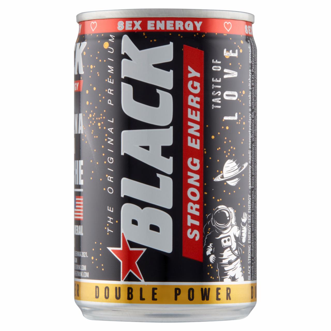 Zdjęcia - Black Strong Energy Gazowany napój energetyzujący 150 ml