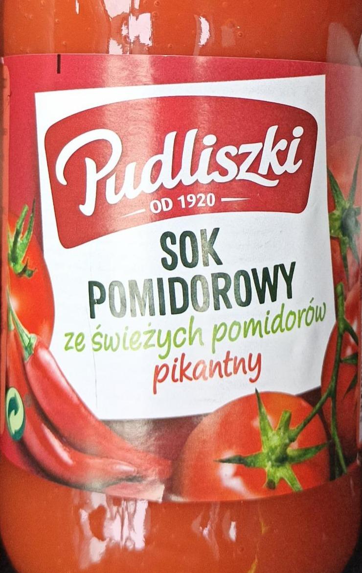 Zdjęcia - Sok pomidorowy ze świeżych pomidorów pikantny Pudliszki