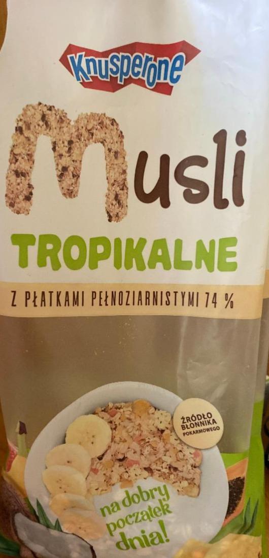 Zdjęcia - Musli tropikalne z płatkami pełnoziarnistymi Knusperone