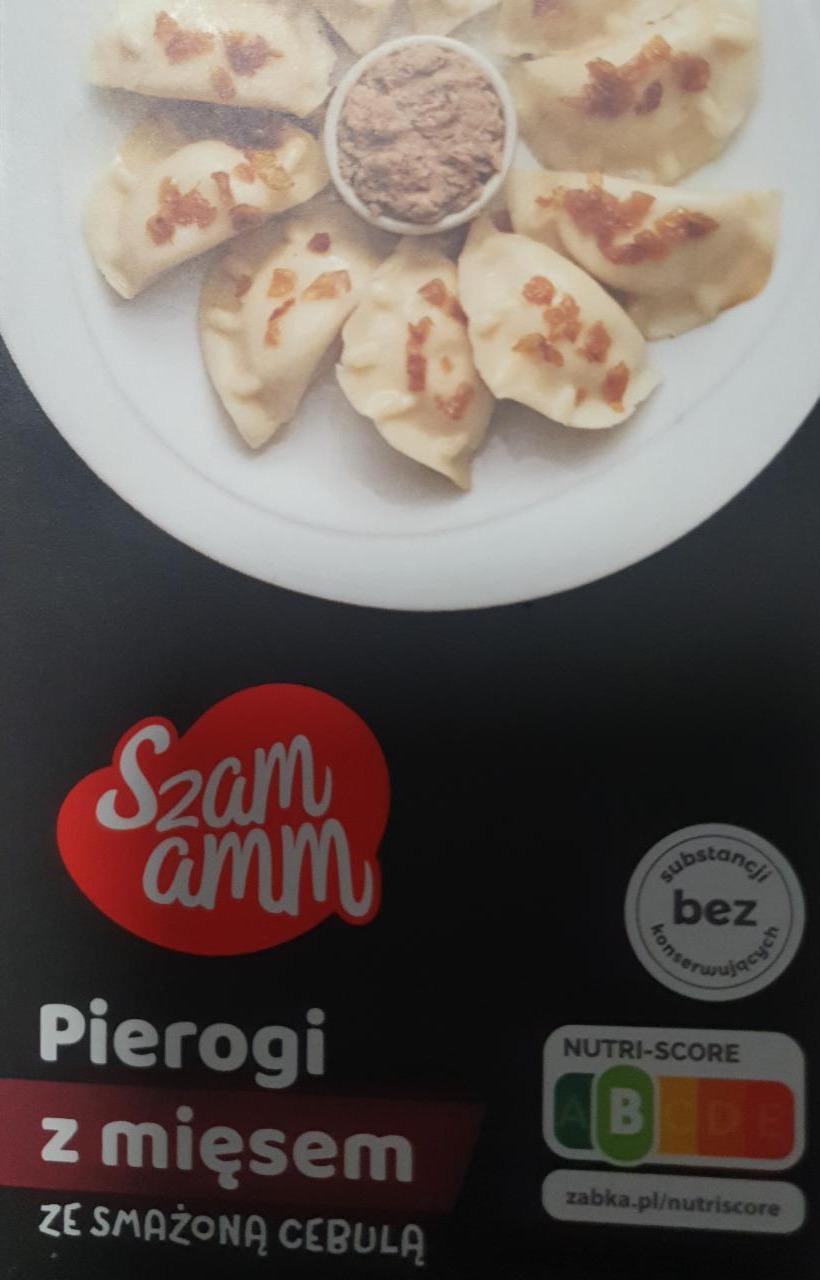 Zdjęcia - Pierogi z mięsem ze smażona cebulą Szam amm