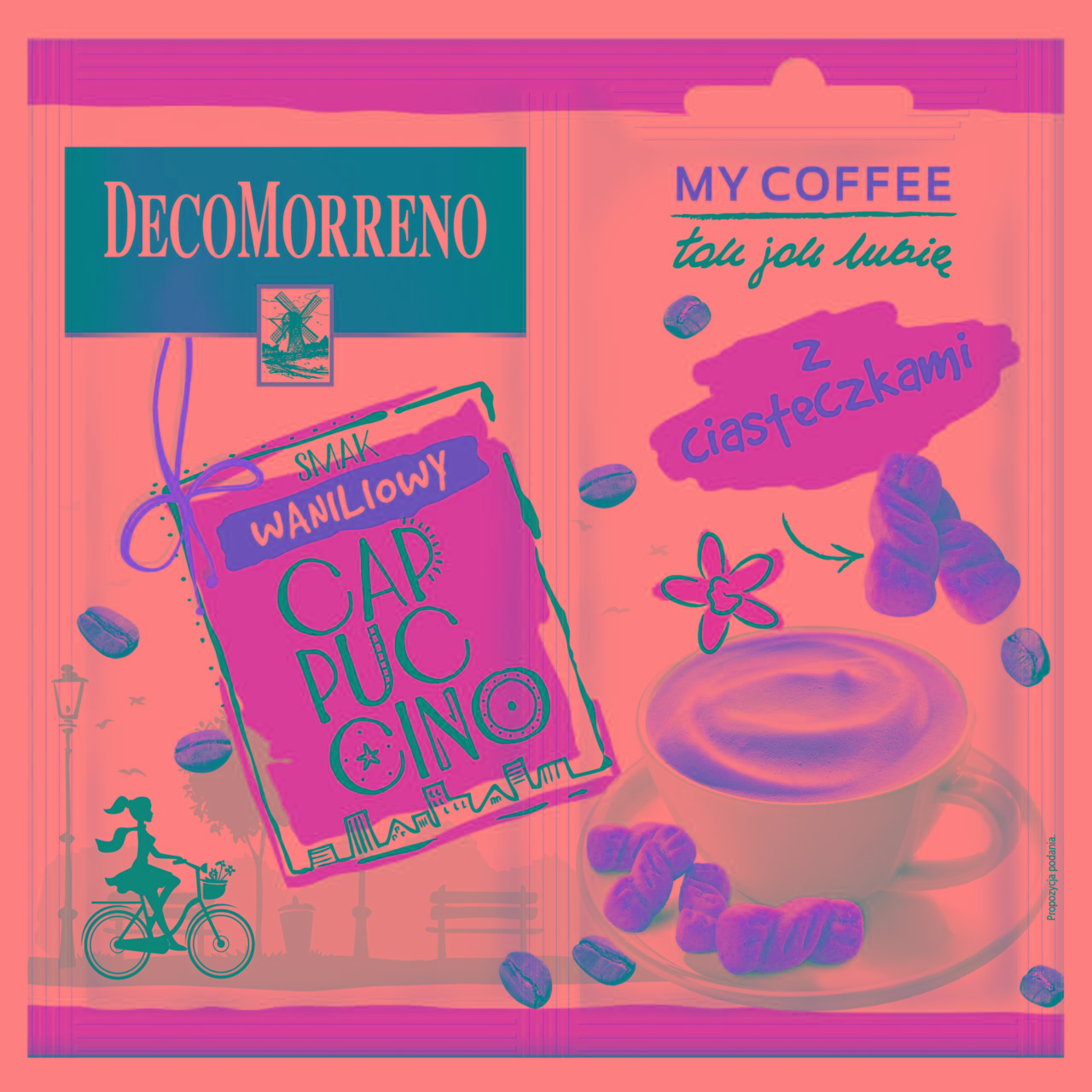 Zdjęcia - DecoMorreno My Coffee Cappuccino smak waniliowy z ciasteczkami 25 g