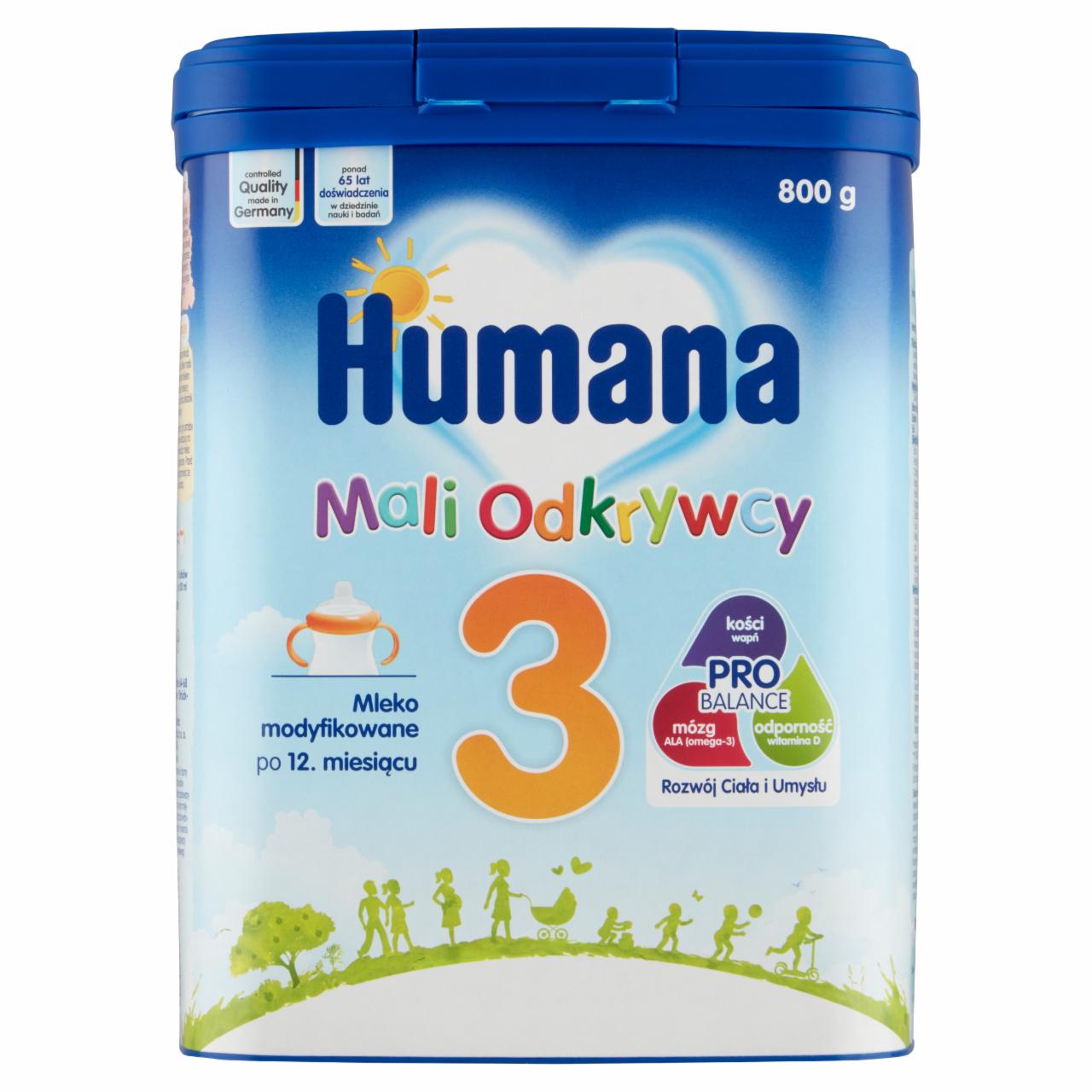 Zdjęcia - Humana 3 Mali Odkrywcy Mleko modyfikowane po 12. miesiącu 800 g