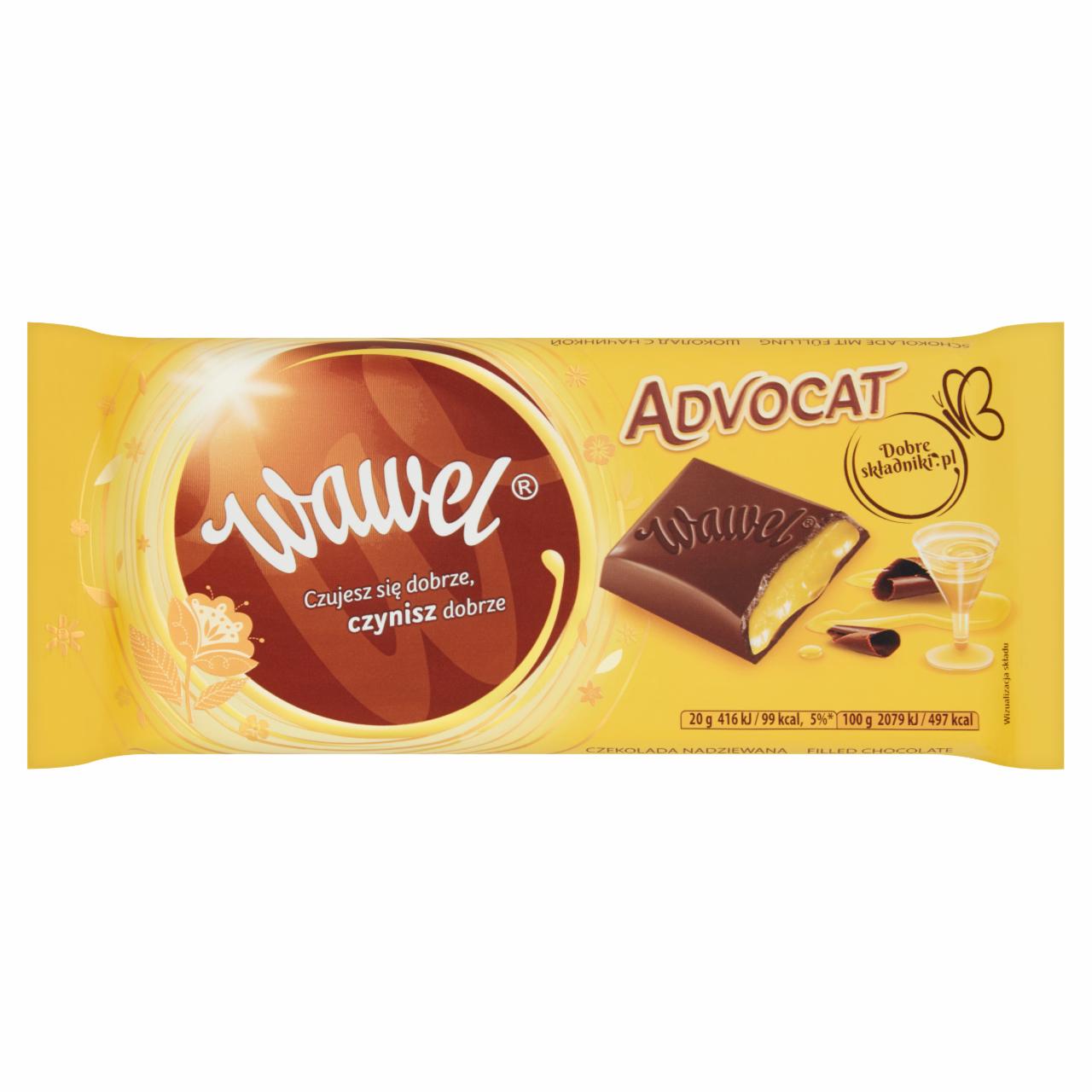 Zdjęcia - Wawel Advocat Czekolada nadziewana 100 g