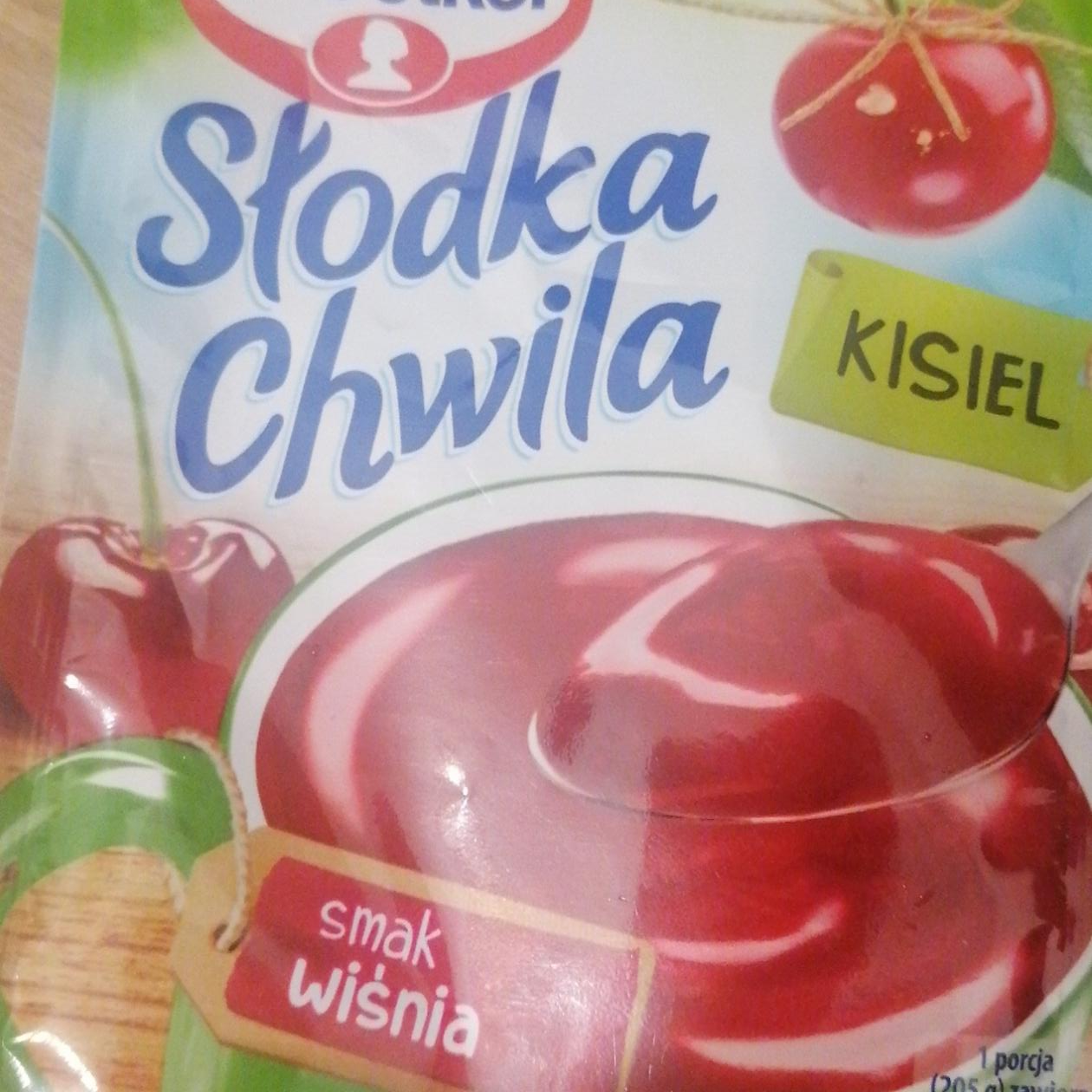 Zdjęcia - Dr. Oetker Słodka Chwila Kisiel smak wiśnia 30 g