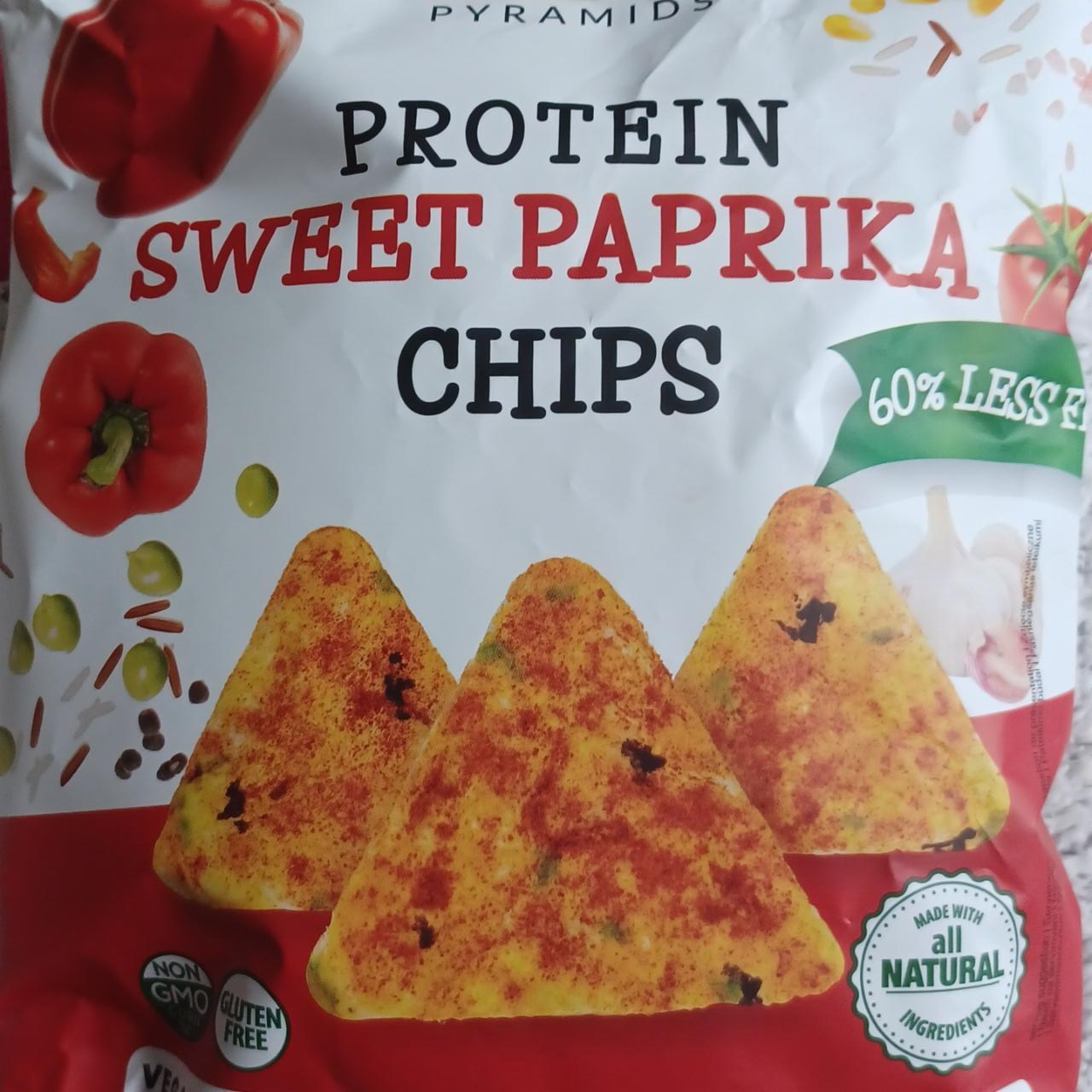 Zdjęcia - Protein sweet paprika chips Popcrop Pyramids