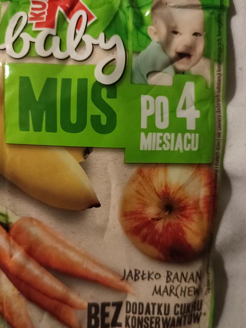 Zdjęcia - Mus Kubuś baby - jabłko banan marchew