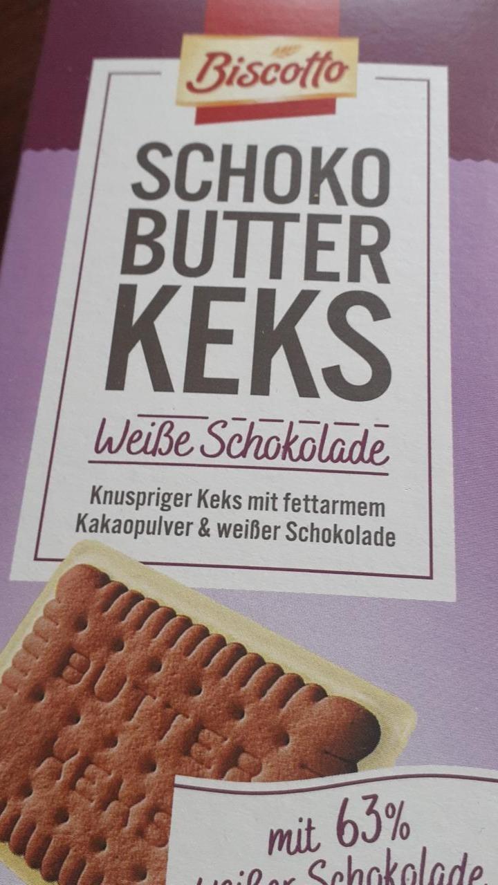 Zdjęcia - Schoko butter keks weiße Schokolade Biscotto