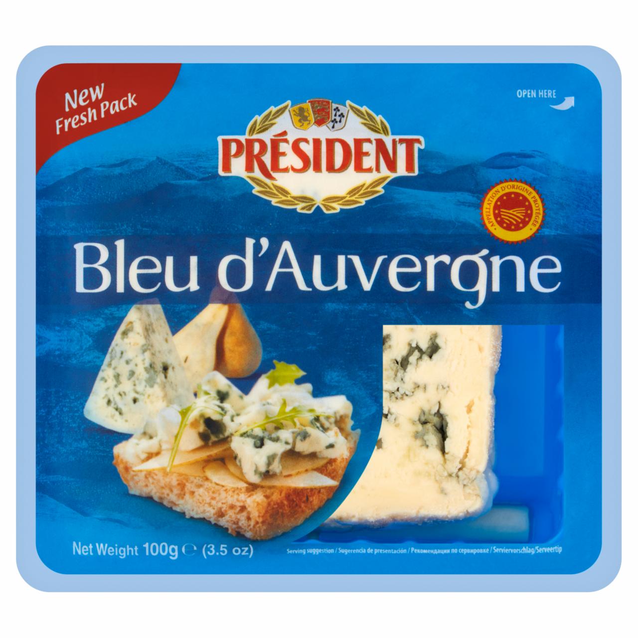 Zdjęcia - Président Ser pleśniowy Bleu d'Auvergne 100 g