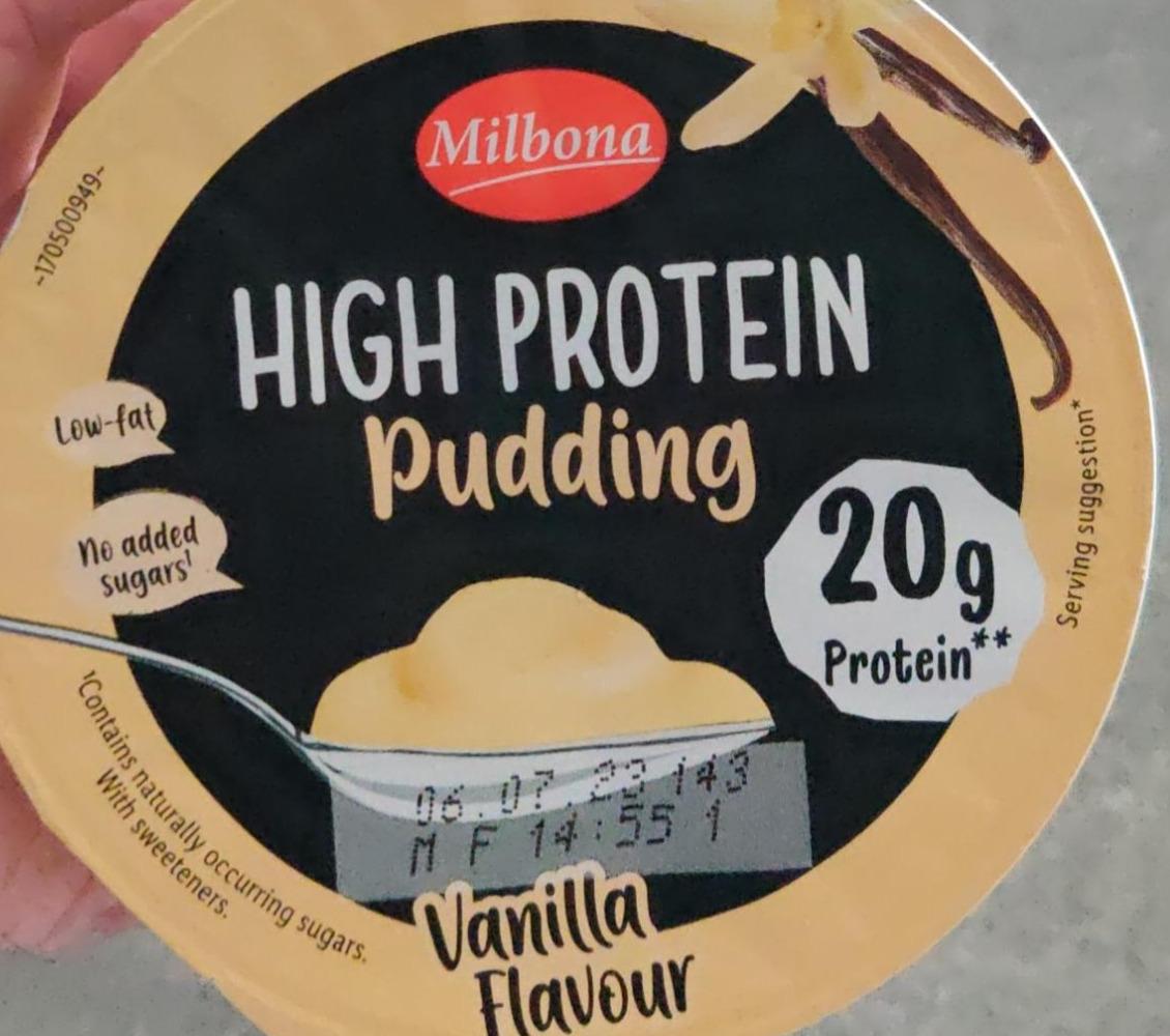 Zdjęcia - High protein pudding vanilla flavour Milbona