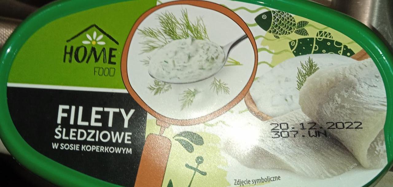 Zdjęcia - Filety śledziowe w sosie koperkowym HOME FOOD