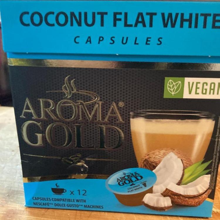 Zdjęcia - Coconut flat white capsules Aroma Gold