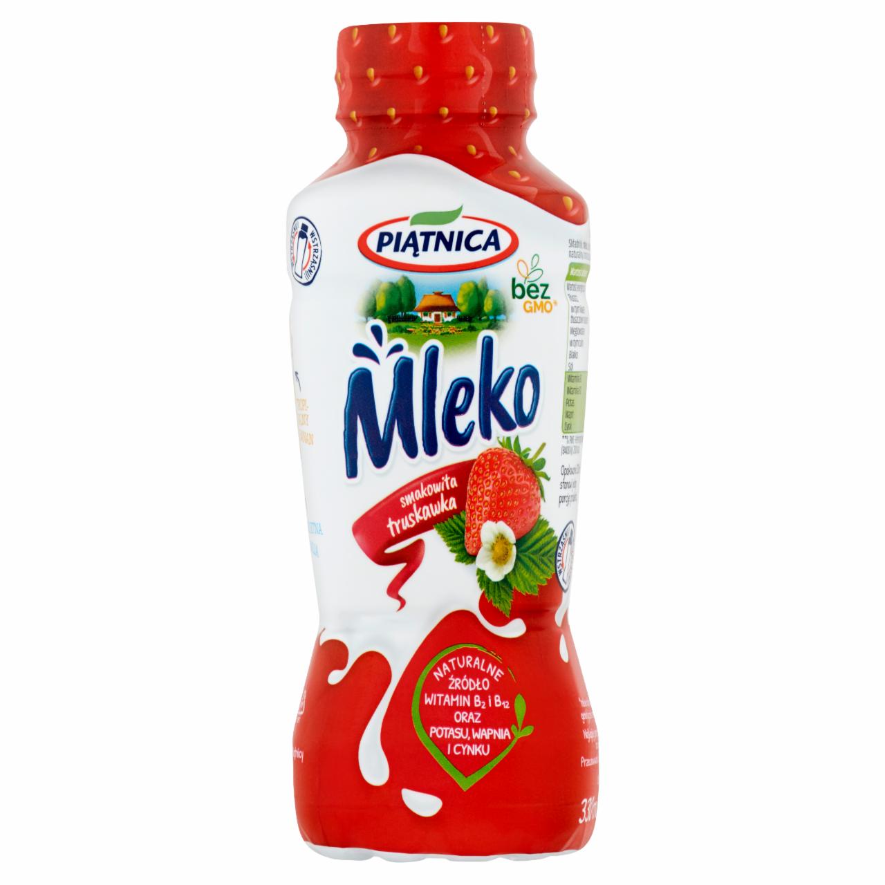 Zdjęcia - Piątnica Mleko smakowita truskawka 330 ml