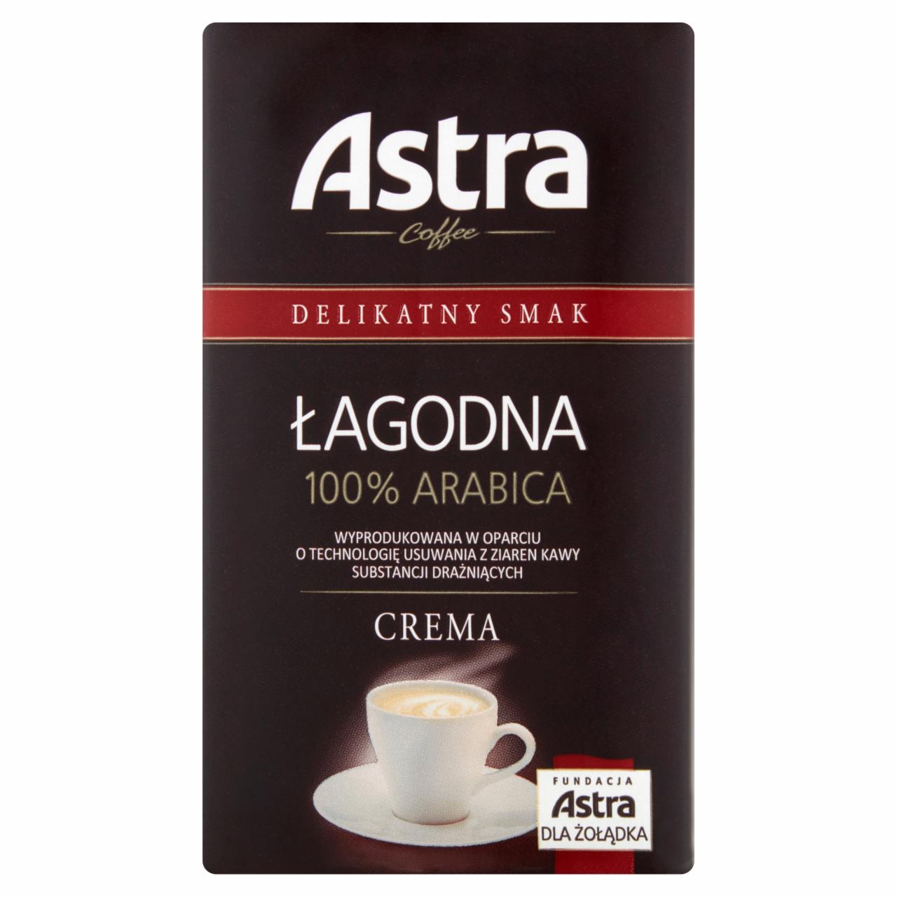 Zdjęcia - Astra Łagodna Delikatny smak Kawa drobno mielona 250 g