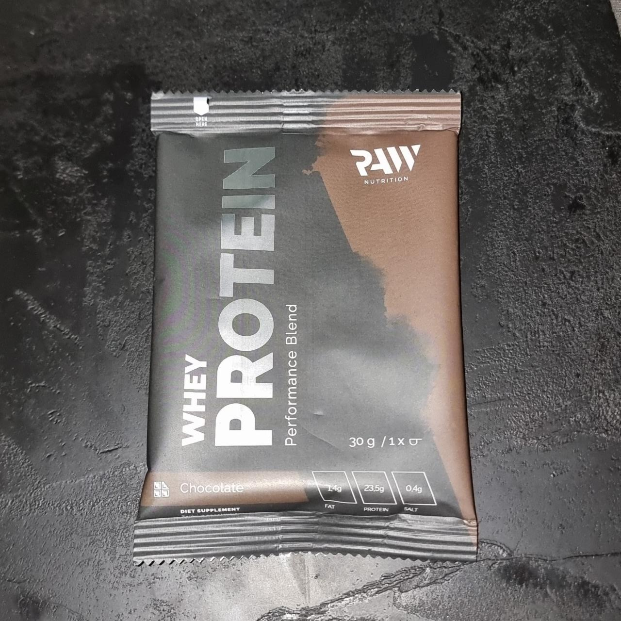 Zdjęcia - WHEY PROTEIN Chocolate saszetka RAW Nutrition