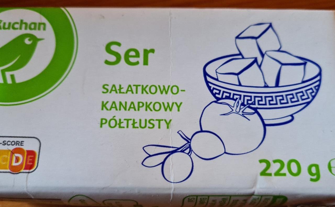 Zdjęcia - Ser Sałatkowo-Kanapkowy Półtłusty Auchan