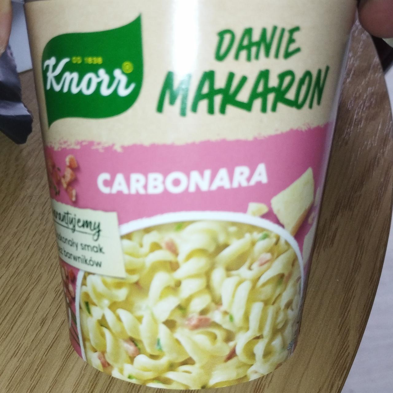 Zdjęcia - Knorr Makaron carbonara 55 g