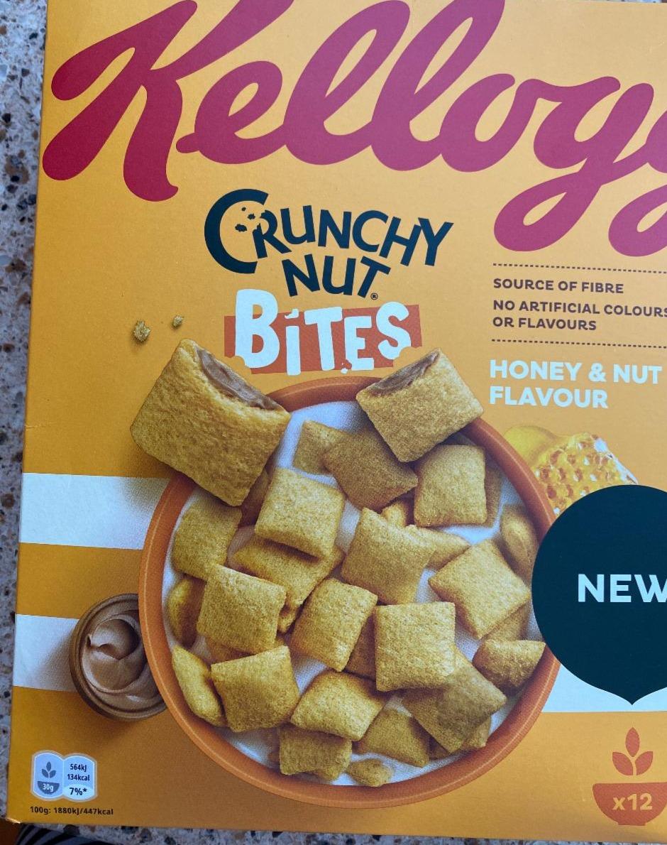 Zdjęcia - Crunchy nut bites Honey & nut flavour Kellogg's