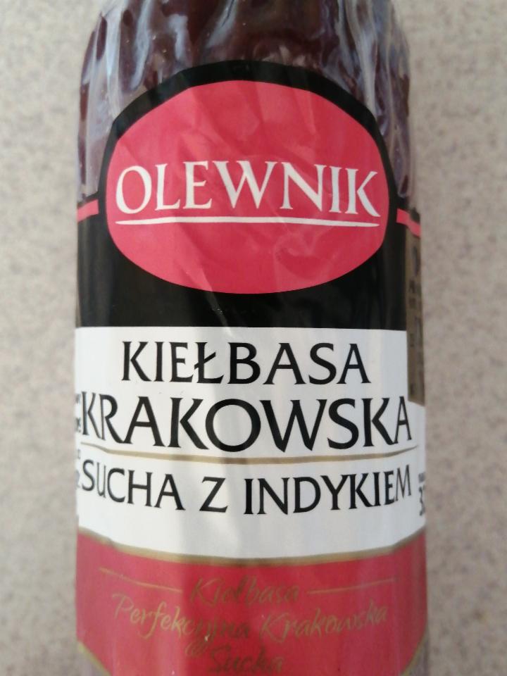 Zdjęcia - Kiełbasa Krakowska sucha z indykiem Olewnik