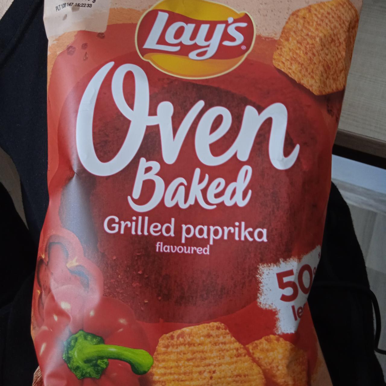 Zdjęcia - Lay's Oven Baked Pieczone formowane chipsy ziemniaczane o smaku grillowanej papryki 110 g