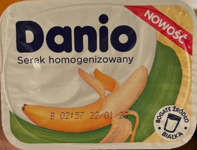 Zdjęcia - Danio Serek homogenizowany bananowy 130 g