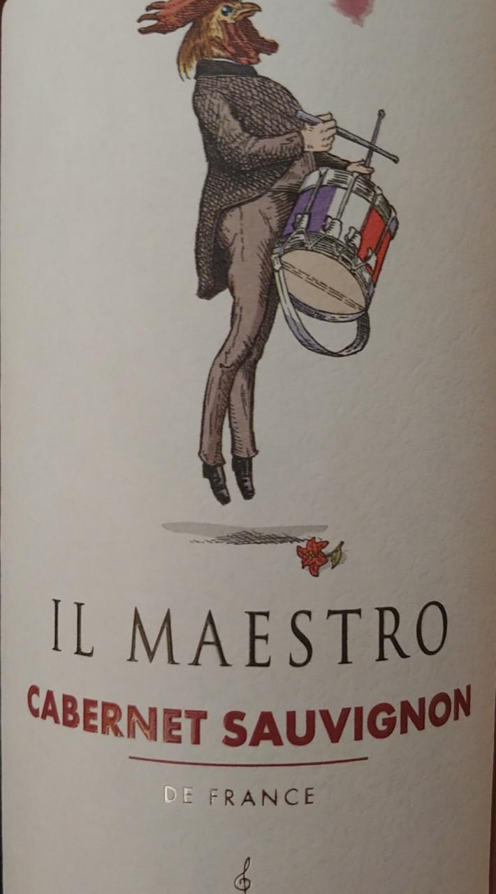 Zdjęcia - Wino czerwone półwytrawne Il maestro cabernet sauvignon