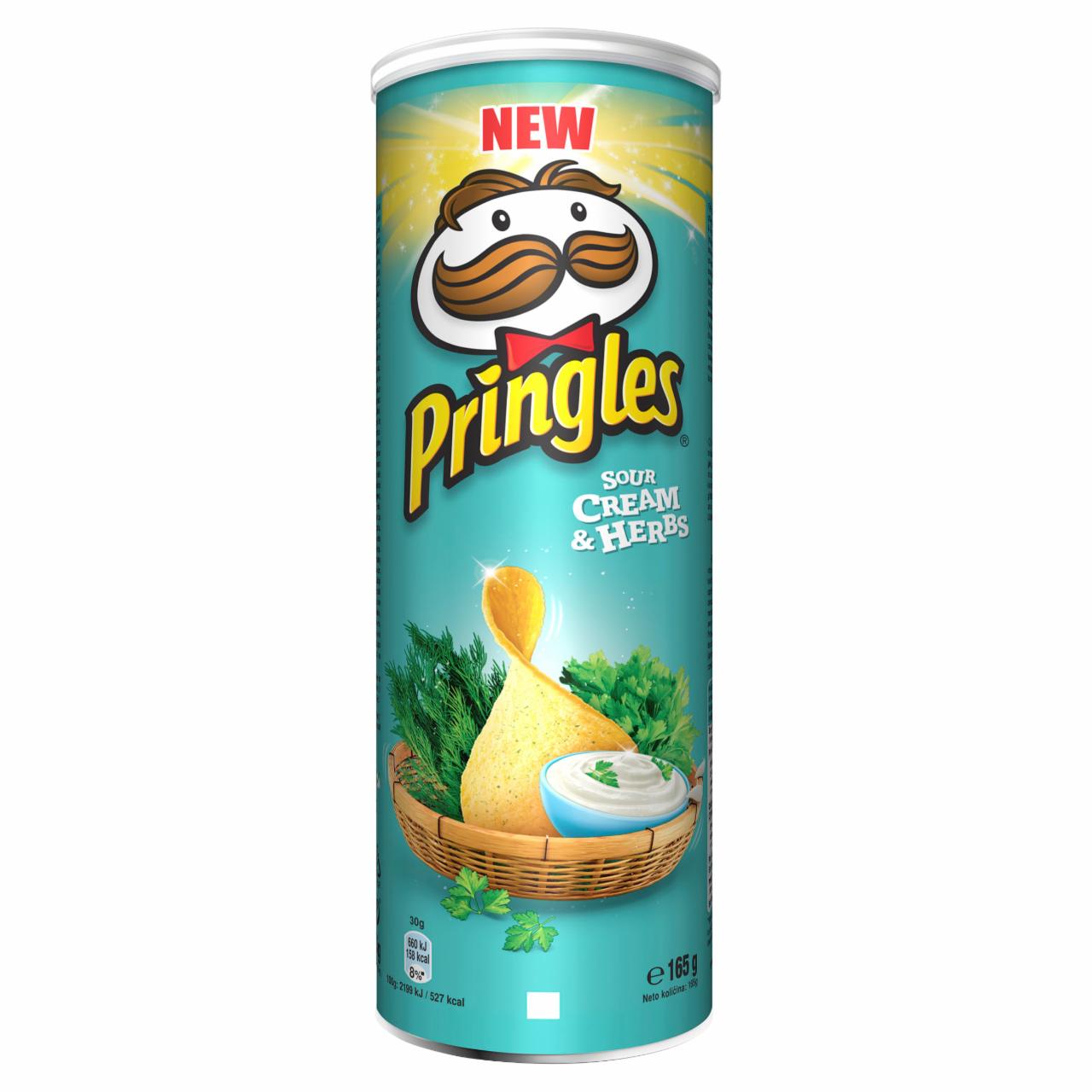 Zdjęcia - Pringles Sour Cream & Herbs Wytrawna przekąska 165 g