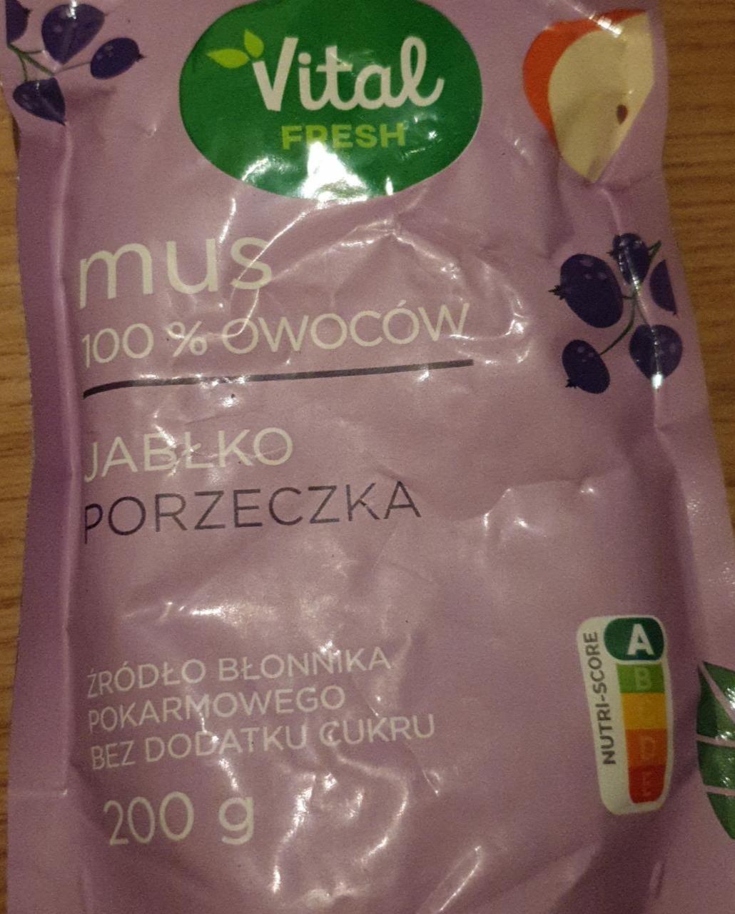 Zdjęcia - mus owocowy jabłko i porzeczka vital fresh