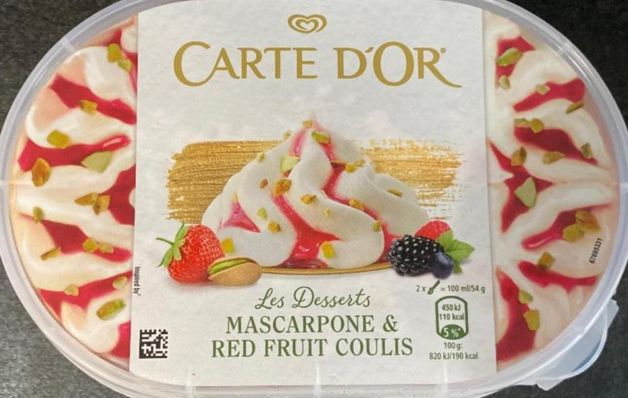 Zdjęcia - Carte d'Or Mascarpone & red fruit coulis