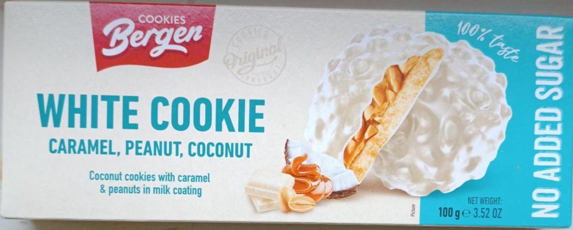 Zdjęcia - White cookie caramel peanut coconut Cookies Bergen