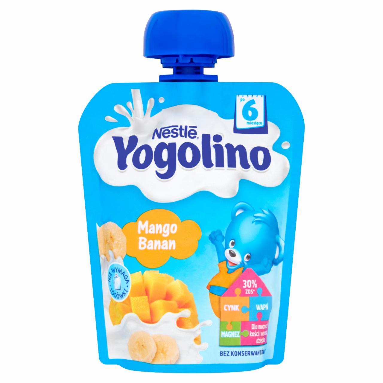 Zdjęcia - Nestlé Yogolino Deserek owocowo-mleczny mango banan po 6 miesiącu 90 g