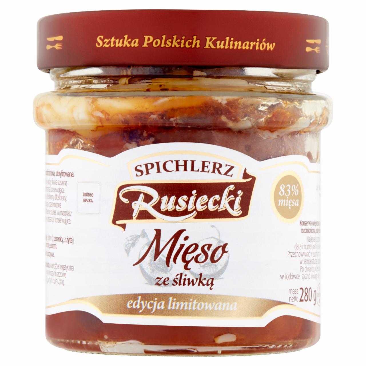 Zdjęcia - Spichlerz Rusiecki Mięso ze śliwką 280 g