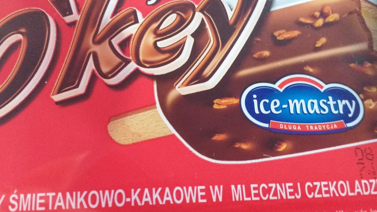 Zdjęcia - Oo'key lody śmietankowo kakaowe w mlecznej czekoladzie z orzechami arachidowymi ice mastry