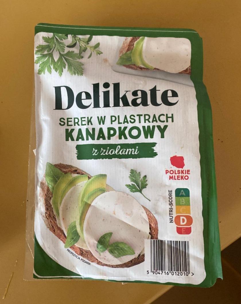 Zdjęcia - Serek śmietankowy w plastrach ziołowy Delikate