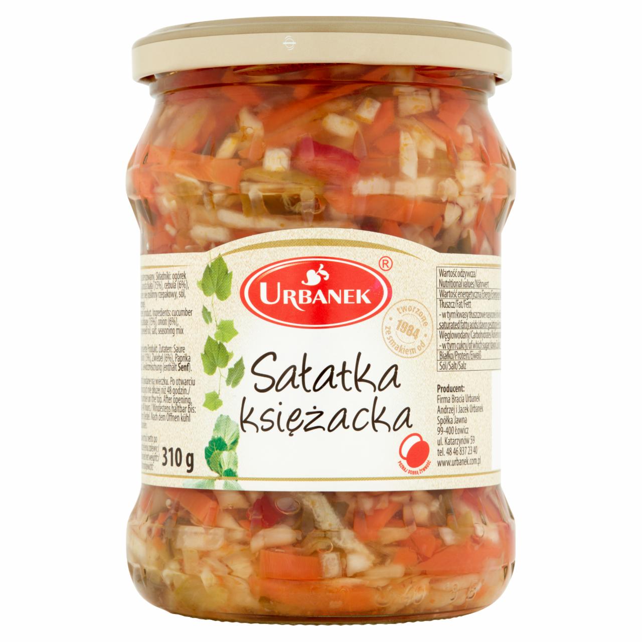 Zdjęcia - Urbanek Sałatka księżacka 520 g