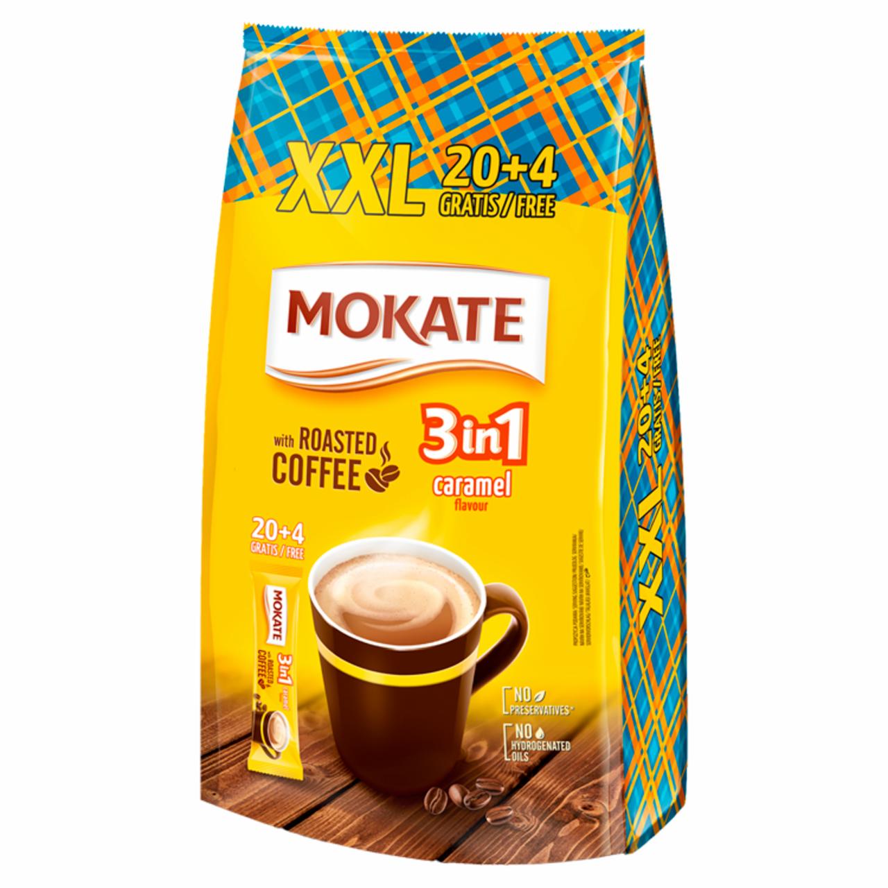 Zdjęcia - Mokate 3in1 Caramel Flavour Rozpuszczalny napój kawowy w proszku 408 g (24 x 17 g)